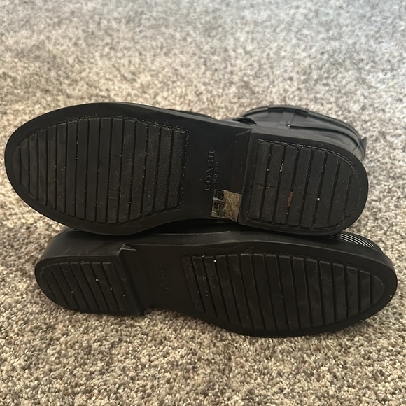 Coach Rain Boots Size 9 / 39 - Picture 4 of 4